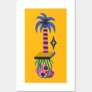 skull bonsay coconut Posters and Art